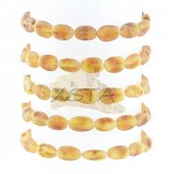 Raw olive cognac amber bracelet